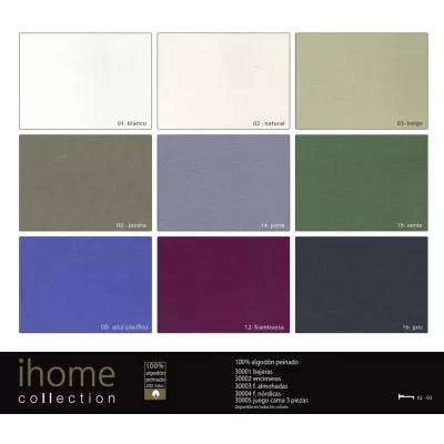 Fodera Cuscino Ihome 100% Cotone Pettinato 200 Fili Abecé Casa