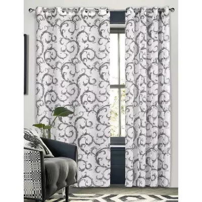 Tenda Grucotex 5236 Grigia 140x260 cm con occhielli