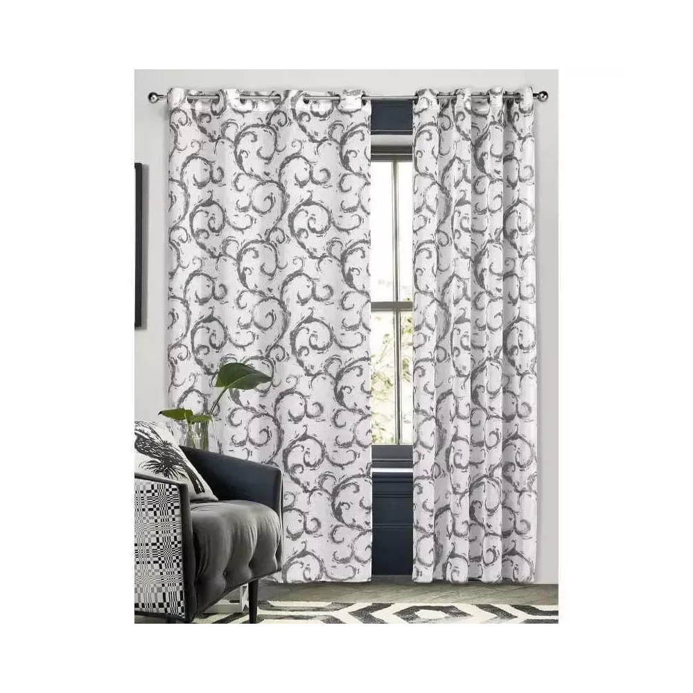 Visillo Grucotex 5236 Gris 140x260 cm amb anelles