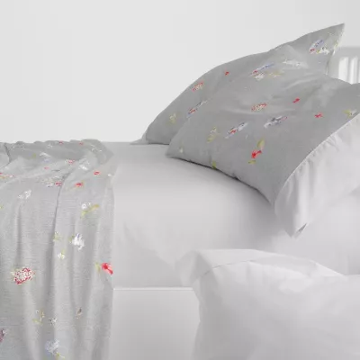 Juego de cama 629 Beig Burrito Blanco