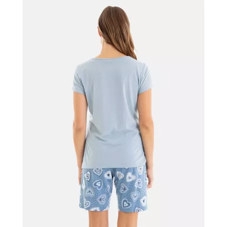 Frauen Sommer Pyjama P251225 Grau Massana