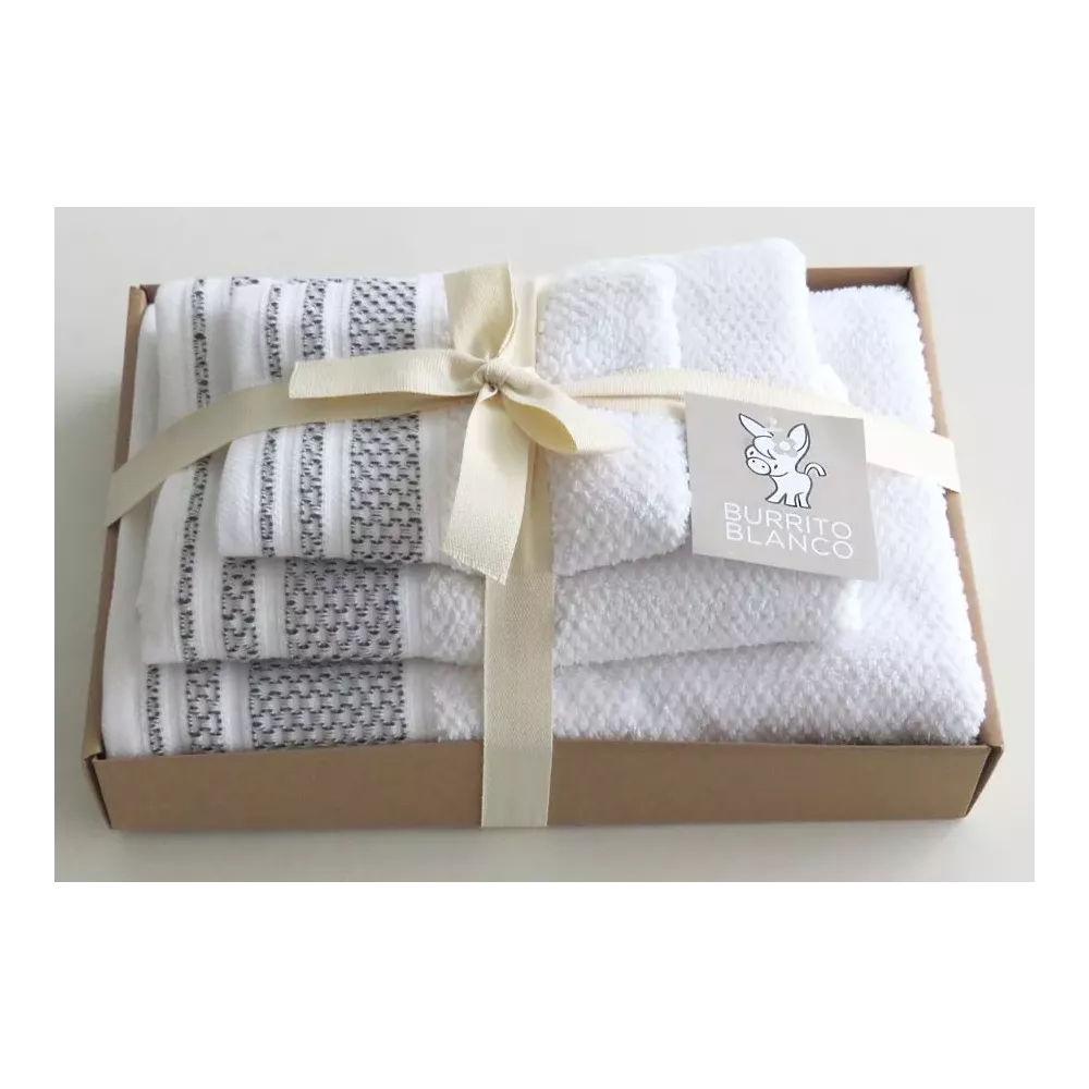 Joc Tovalloles 207 Burrito Blanco Blanc/Gris