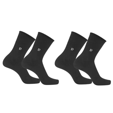 Pack 2 Paires Chaussettes 101 sans poignets 100% Coton Pierre Cardin