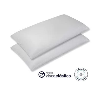Pacchetto Cuscino Twin 2 Cuscini Viscoelastici Moshy