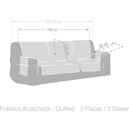 Funda de sofá Práctica Reversible Oslo Eysa Eysa Confección