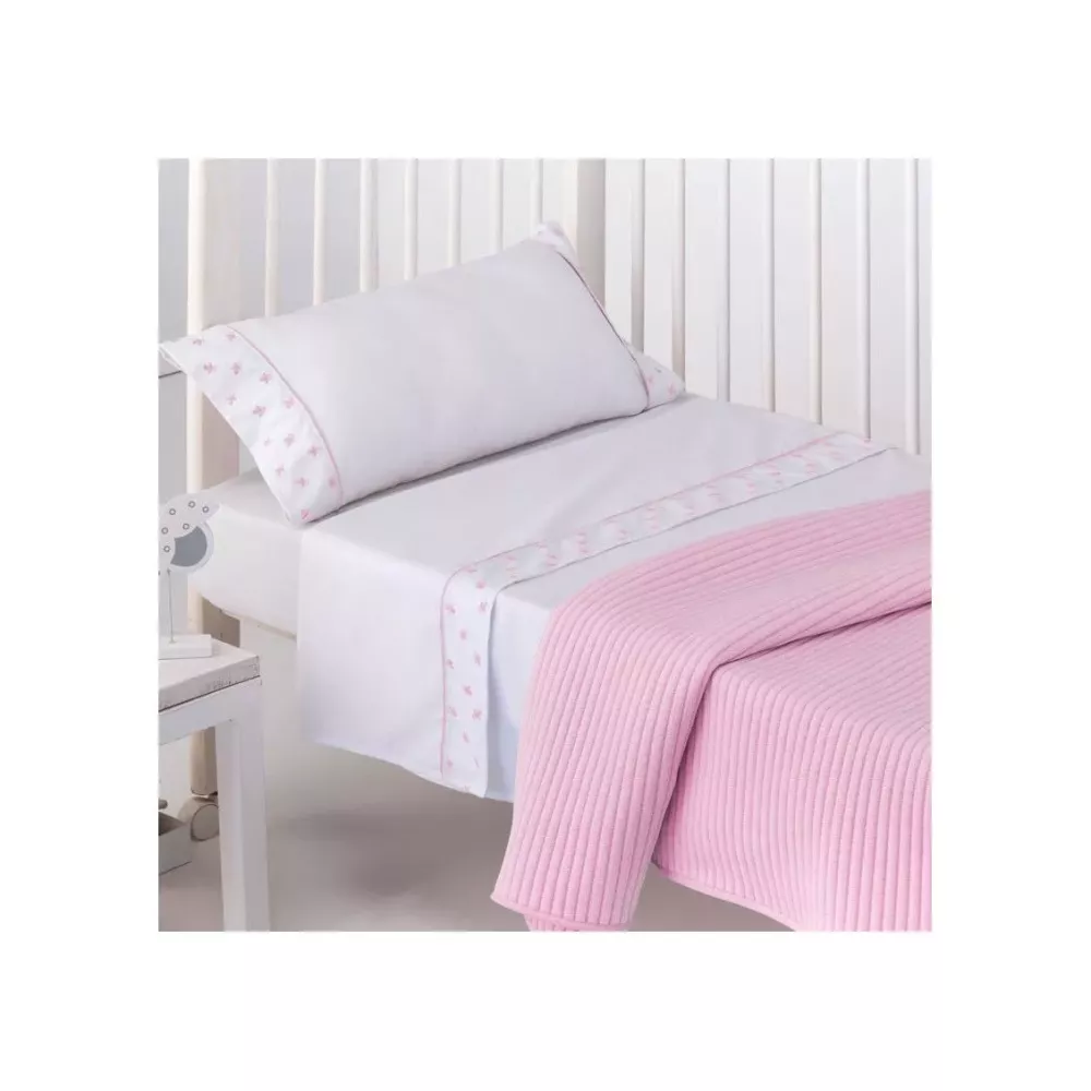 Jeu de draps brodés Sucettes Barcelo Hogar