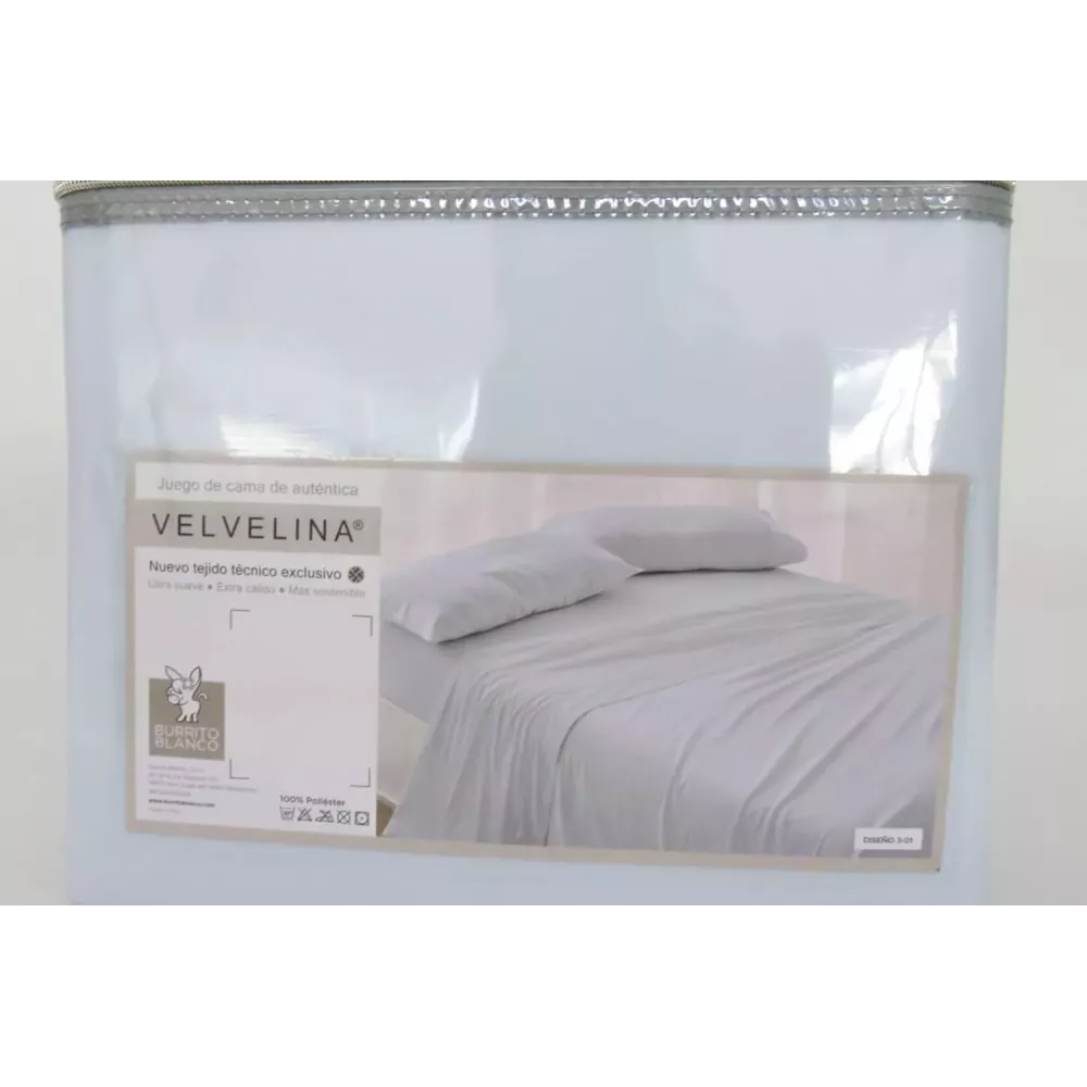 Set di Lenzuola Velvelina 003 Burrito Blanco