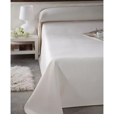 Coperta Piqué a Righe Bianca