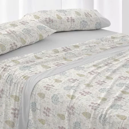 Juego de sábanas 544 Gris Burrito Blanco