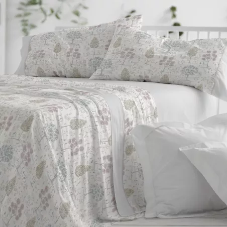 Joc de llençols 544 Gris Burrito Blanco