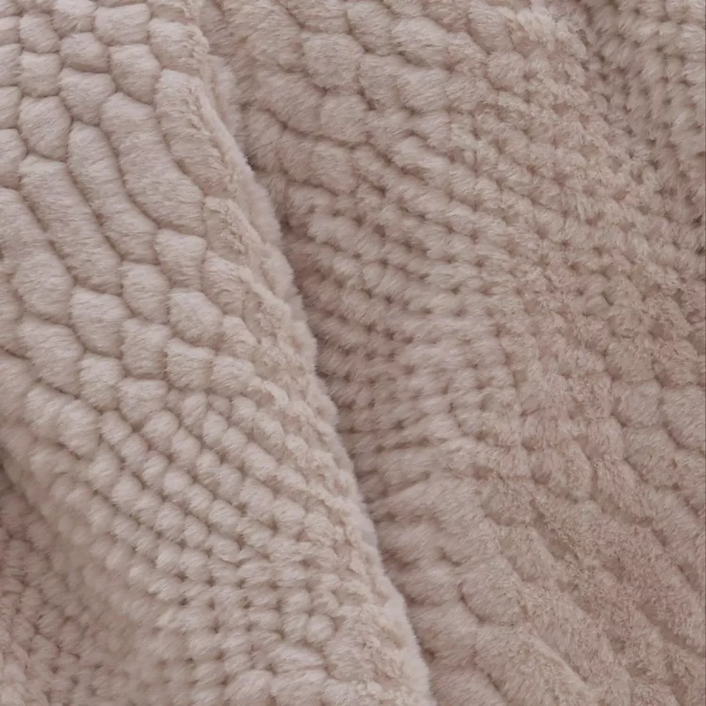 Sofa Plaid Decke 439 Beige Burrito Blanco