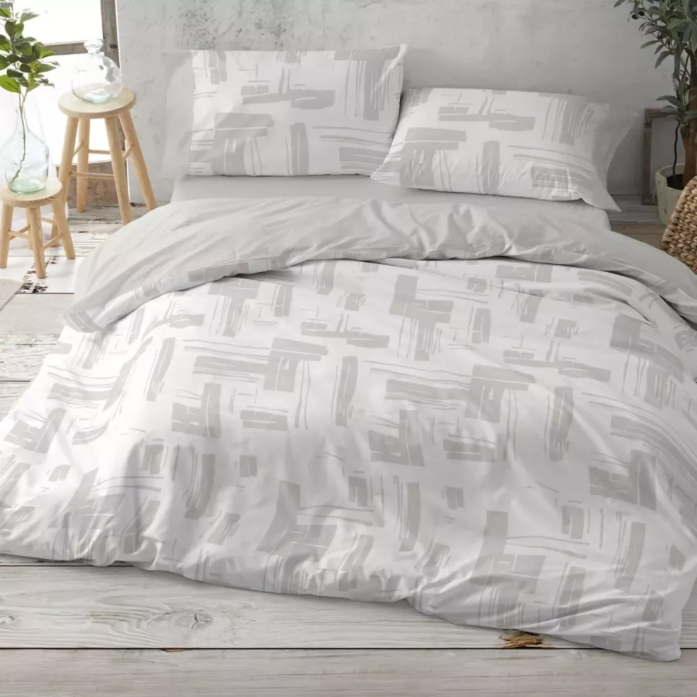 Conjunto de Capa Nórdica Sage 142 Burrito Blanco