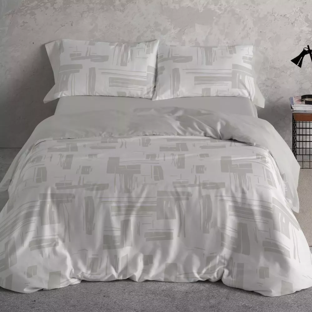 Conjunto de Capa Nórdica Sage 142 Burrito Blanco