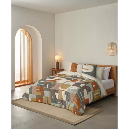 Duetto Copripiumino Puzzle Multicolor Naturals
