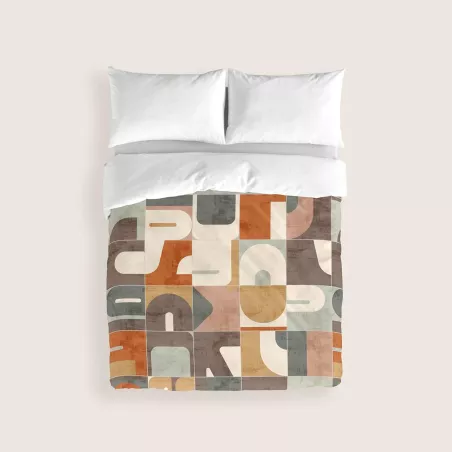 Duetto Copripiumino Puzzle Multicolor Naturals