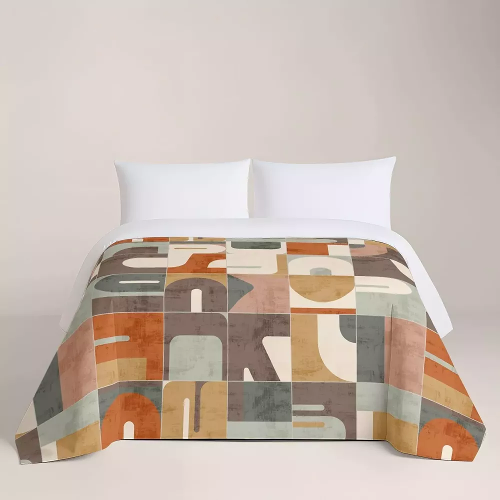 Duetto Copripiumino Puzzle Multicolor Naturals