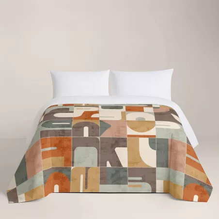 Duetto Copripiumino Puzzle Multicolor Naturals