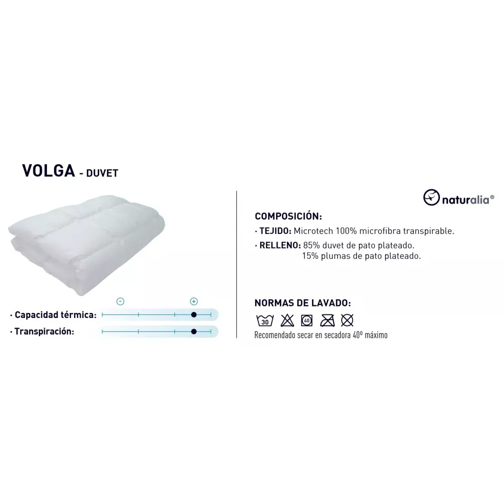 Piumino Nordico Duvet Volga 200 Gr. Moshy