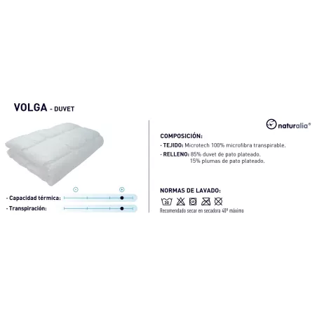 Piumino Nordico Duvet Volga 200 Gr. Moshy