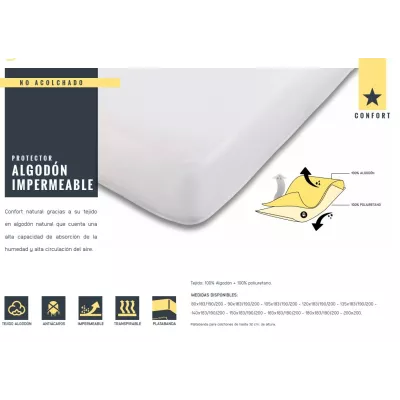 Protetor de Algodão Impermeável Mash