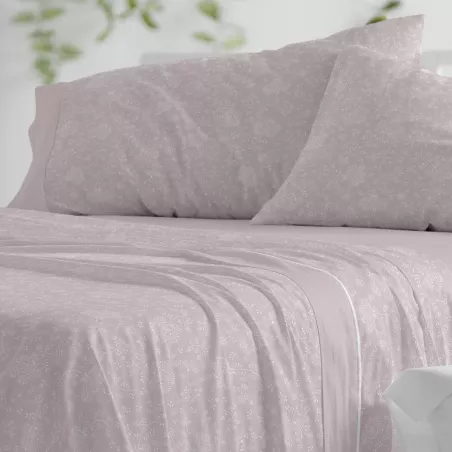 Set di lenzuola in flanella 575 Nodo Burrito Blanco