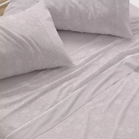 Set di lenzuola in flanella 575 Nodo Burrito Blanco