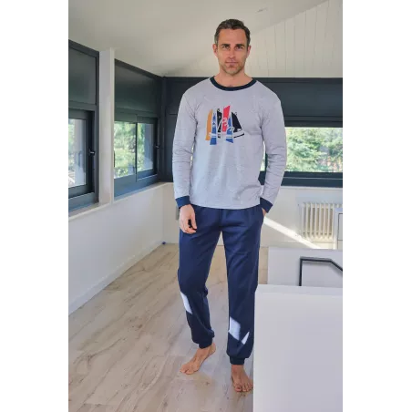 Pijama Homem Inverno 255656 Cinza Muslher