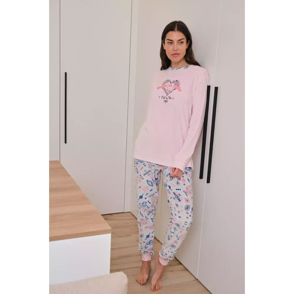 Pijama Dona Hivern 256612 Rosa Muslher