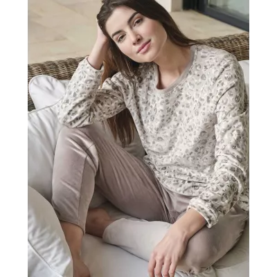 Pigiama Donna Inverno P751258 Vison Massana