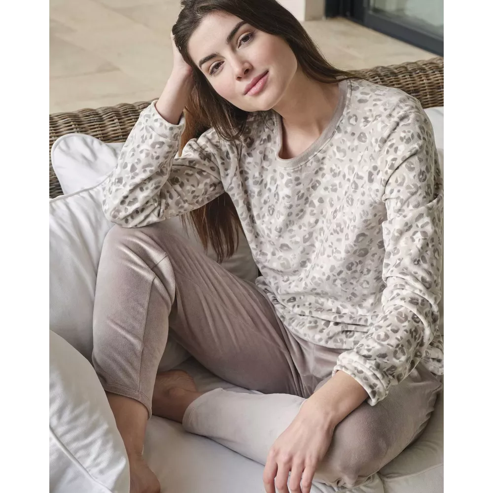 Pigiama Donna Inverno P751258 Vison Massana