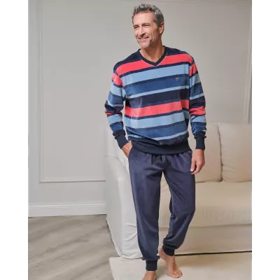 Pigiama Uomo Inverno 751321 Blu Massana