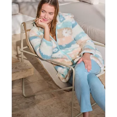 Accappatoio Donna Inverno L756242 Turchese Massana
