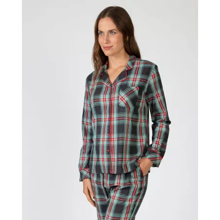 Pigiama Donna Inverno P751210 Nero Massana