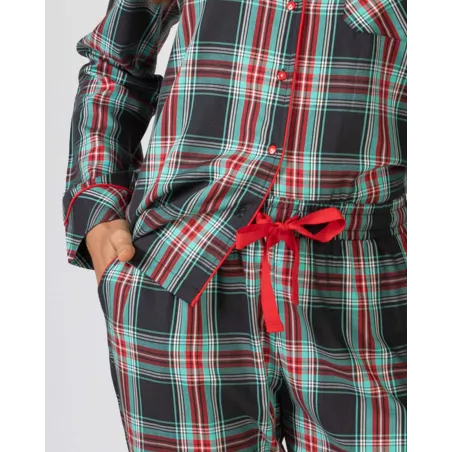 Pijama Mulher Inverno P751210 Preto Massana
