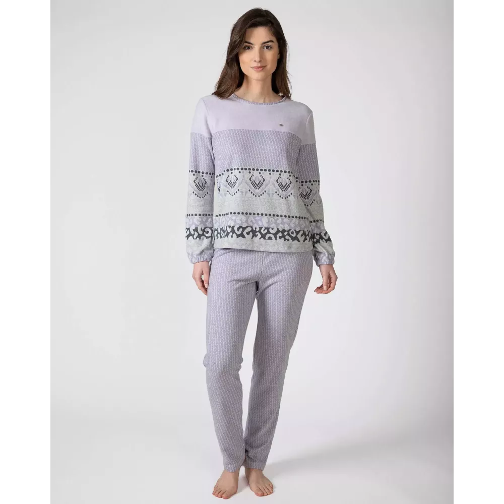 Pijama Dona Hivern P751229 Lila Massana