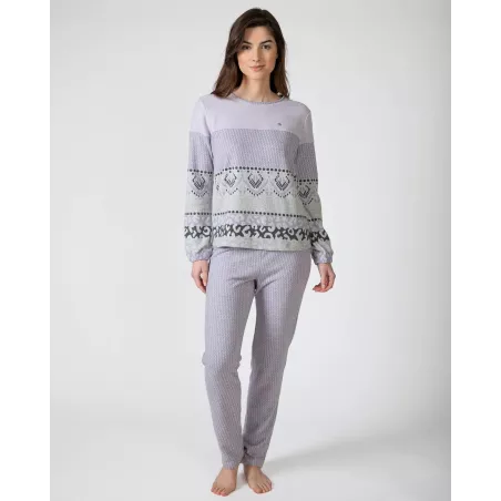 Pigiama Donna Inverno P751229 Lilla Massana