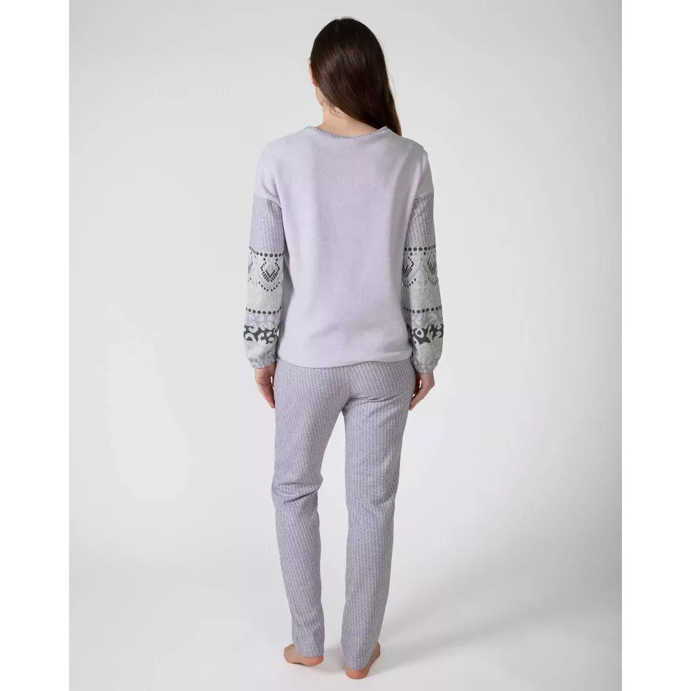 Pijama Dona Hivern P751229 Lila Massana