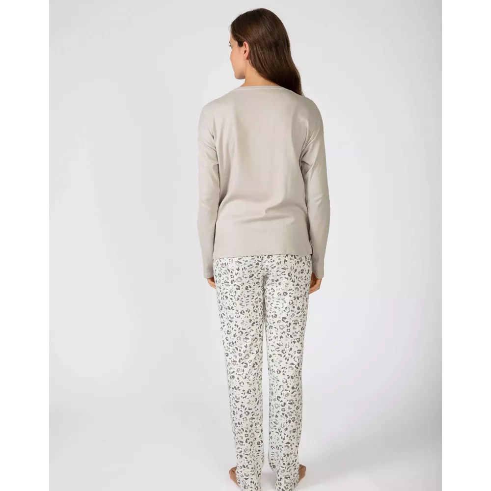 Pigiama Donna Inverno P751256 Visone Massana