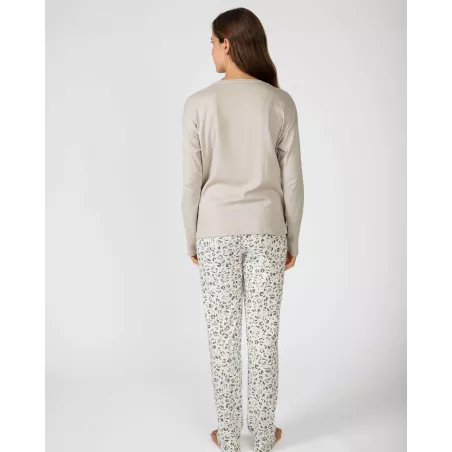 Pigiama Donna Inverno P751256 Visone Massana