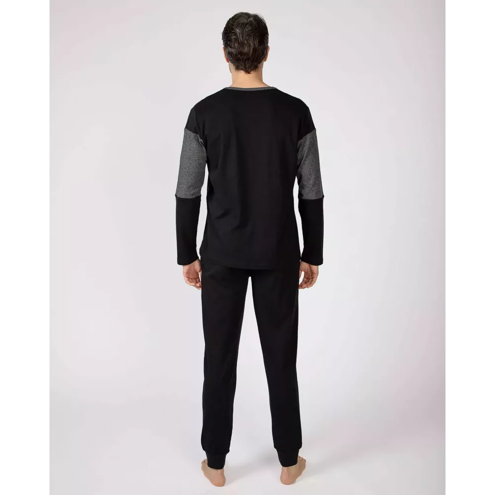Pijama Homem Inverno 751306 Preto Massana