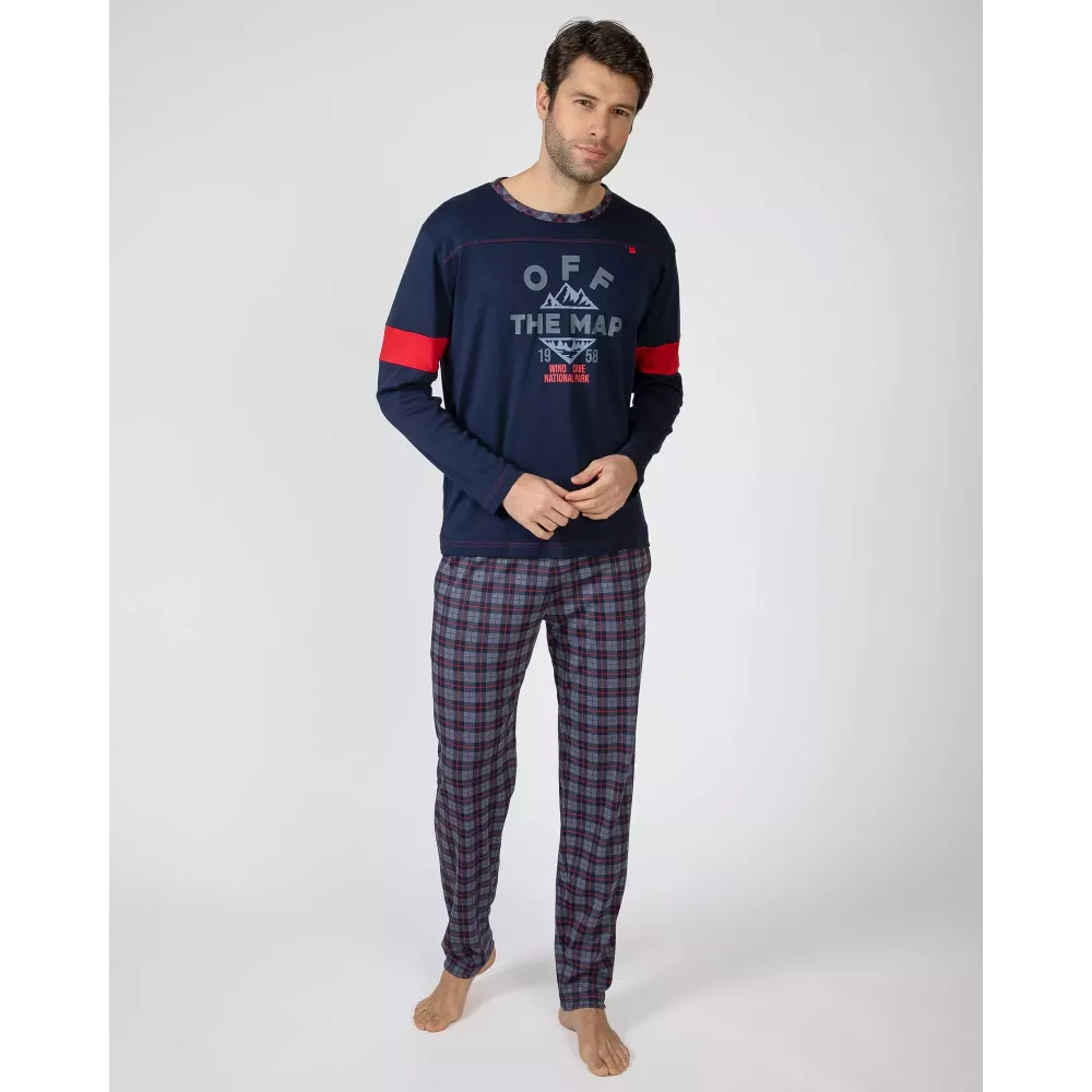 Pijama Homem Inverno P751309 Marinho Massana