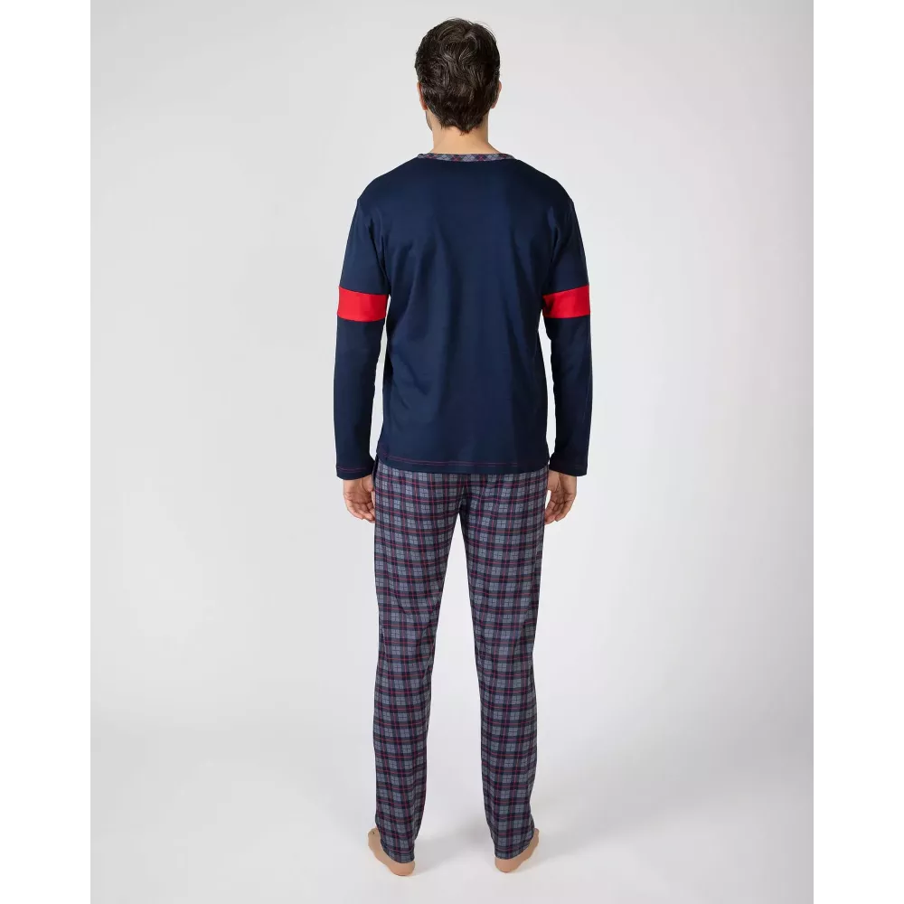 Pijama Homem Inverno P751309 Marinho Massana