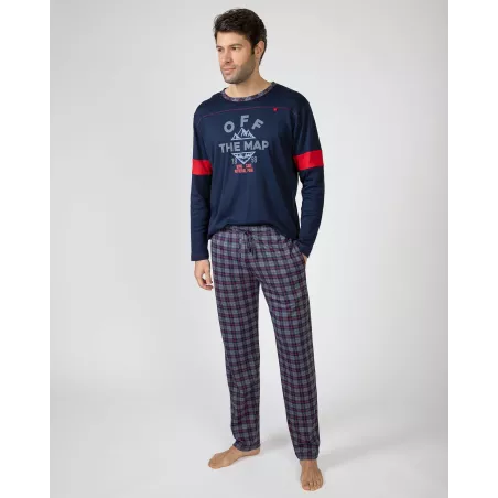 Pijama Homem Inverno P751309 Marinho Massana