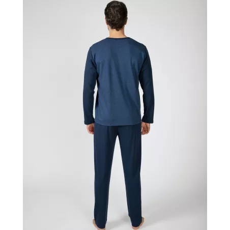 Pijama Hombre Invierno P751317 Azul Massana