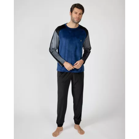 Pijama Homem Inverno P751329 Azul Massana