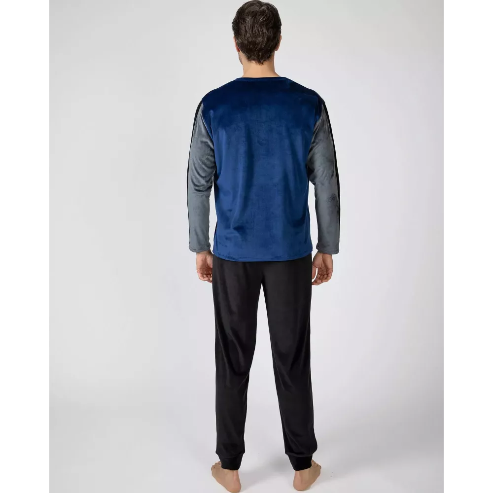 Pijama Homem Inverno P751329 Azul Massana