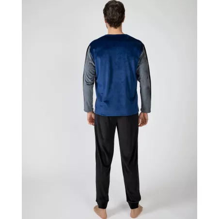 Pijama Homem Inverno P751329 Azul Massana