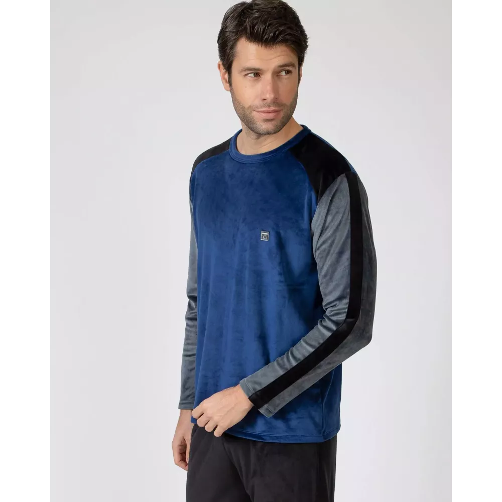Pijama Homem Inverno P751329 Azul Massana