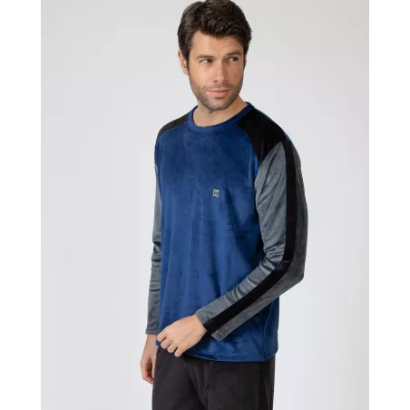 Pijama Homem Inverno P751329 Azul Massana