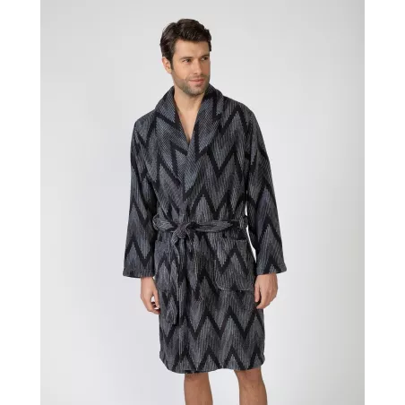Roupão de Homem Inverno L756309 Cinza Massana
